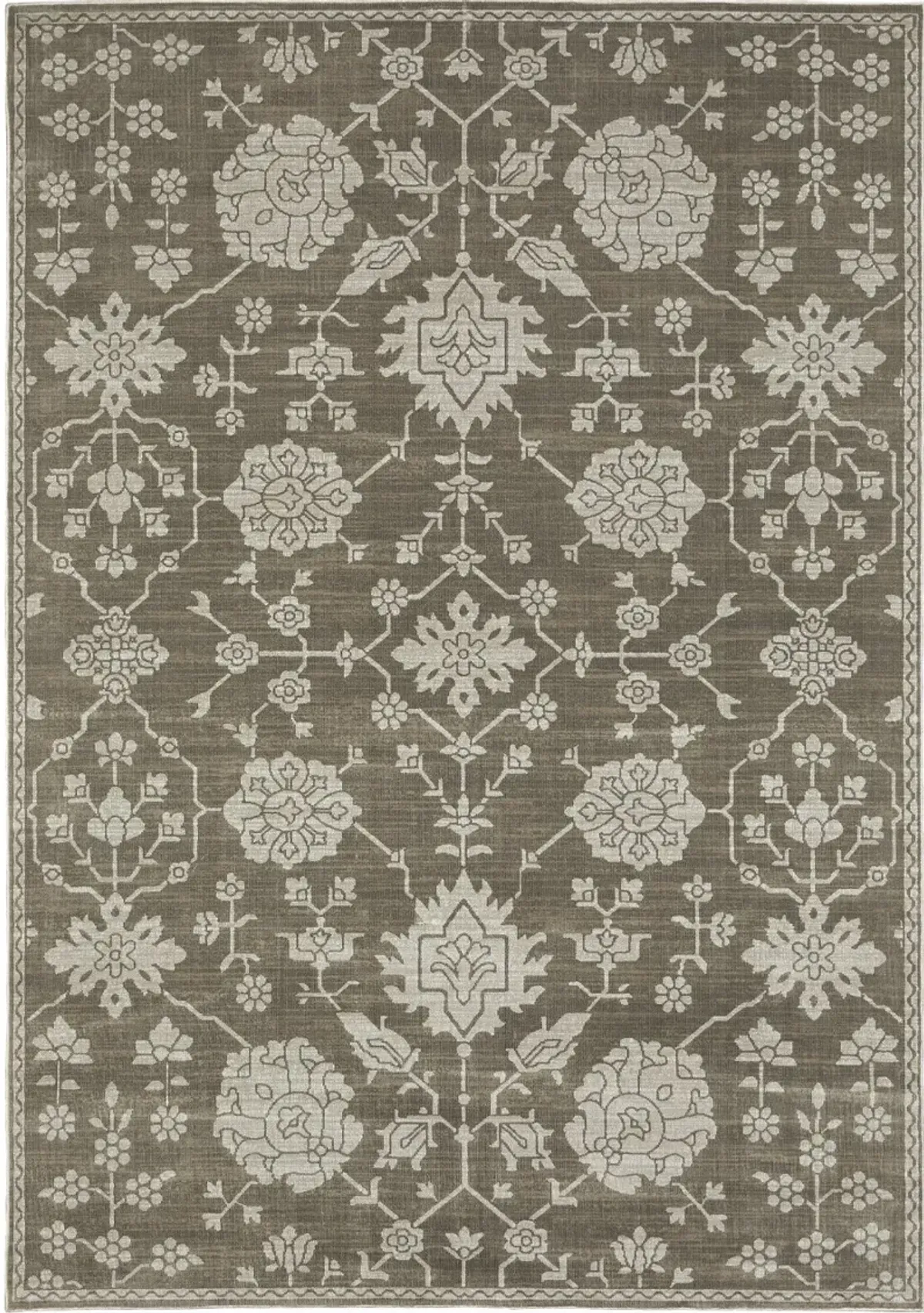 Intrigue 8 x 11 Traditional Gray Area Rug
