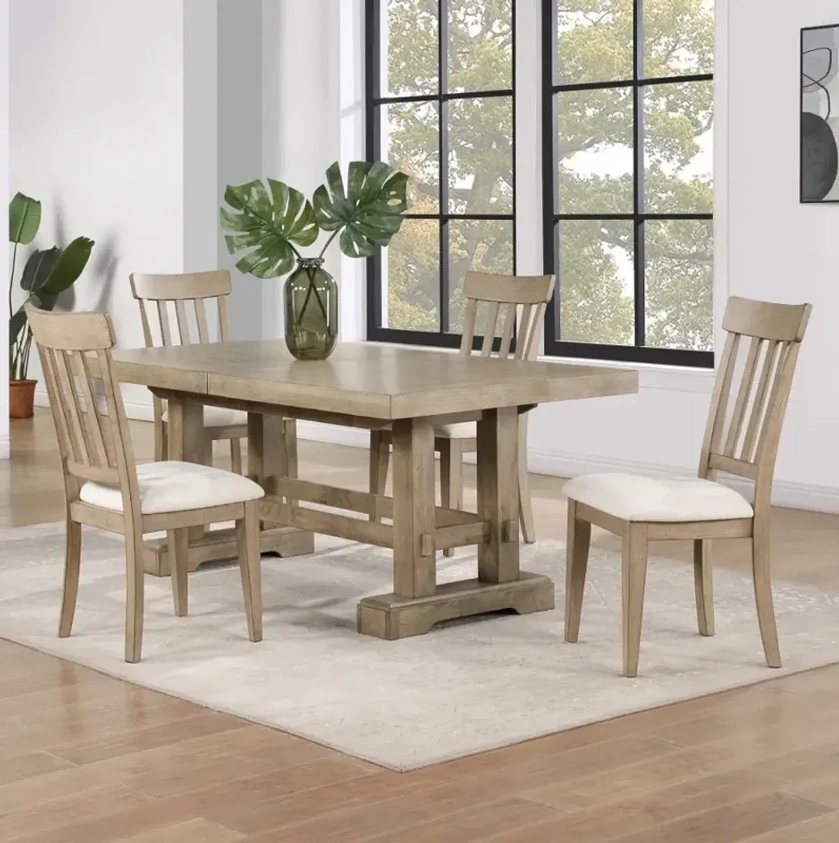 Napa Natural 5 Piece Dining Room Set