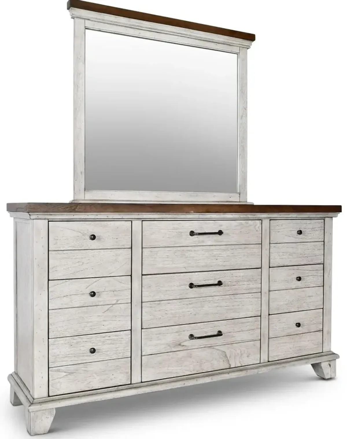 Bear Creek White Dresser