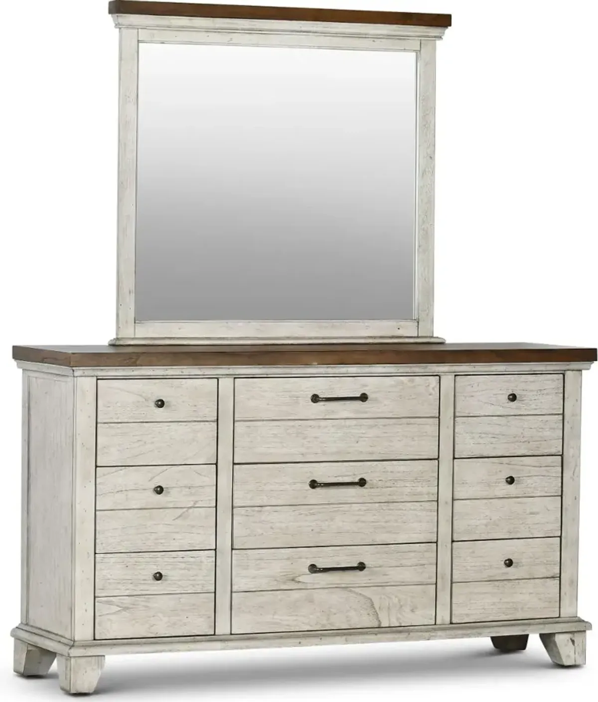 Bear Creek White Dresser