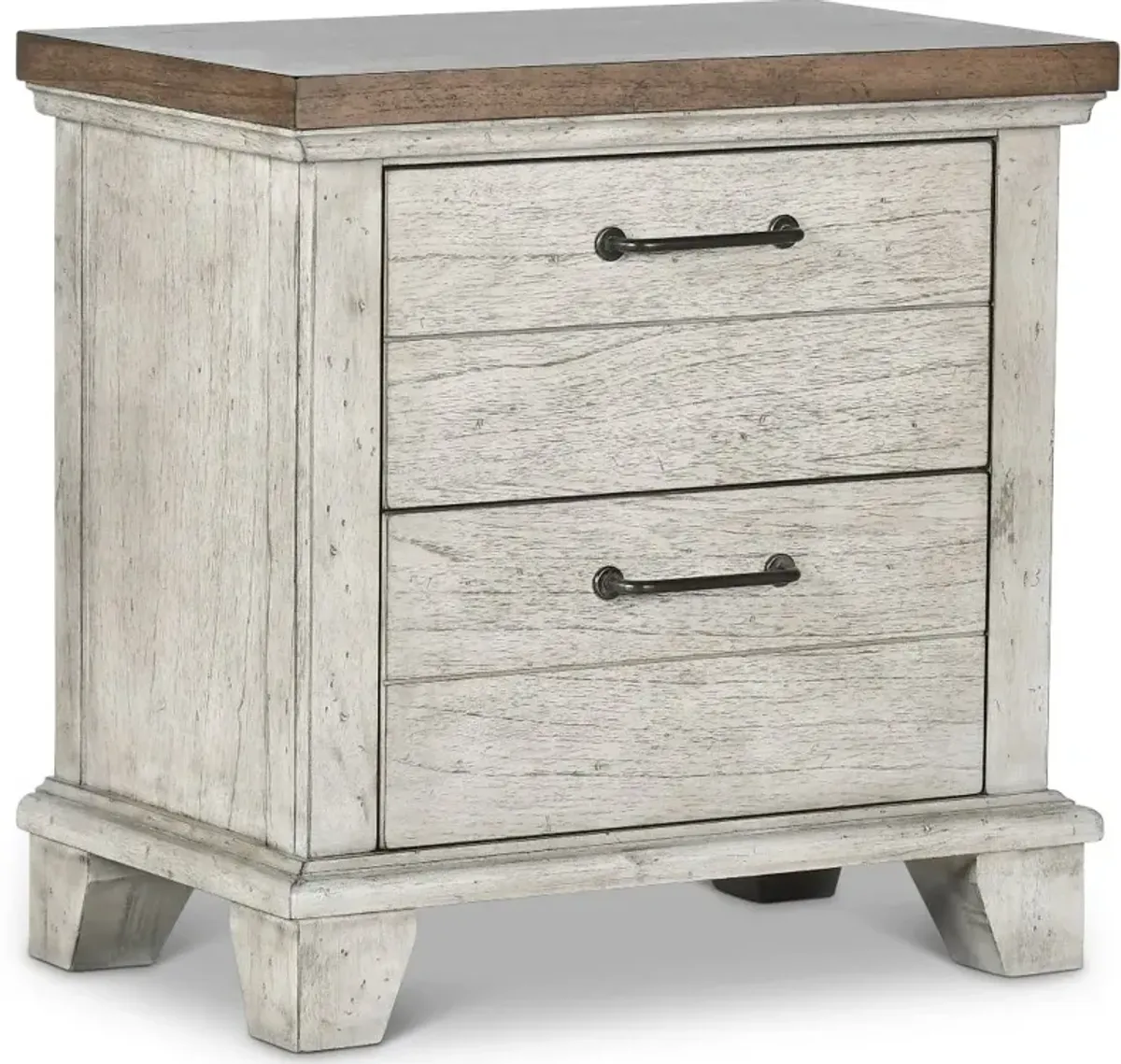 Bear Creek White Nightstand