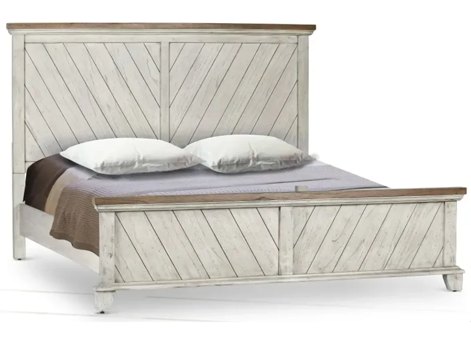 Bear Creek White Queen Bed