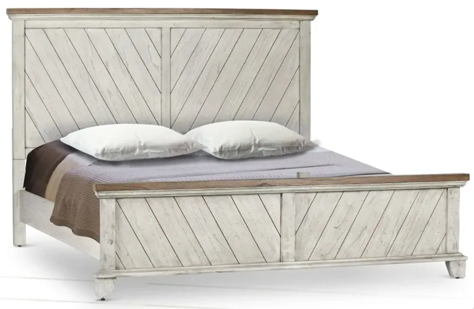 Bear Creek White Queen Bed