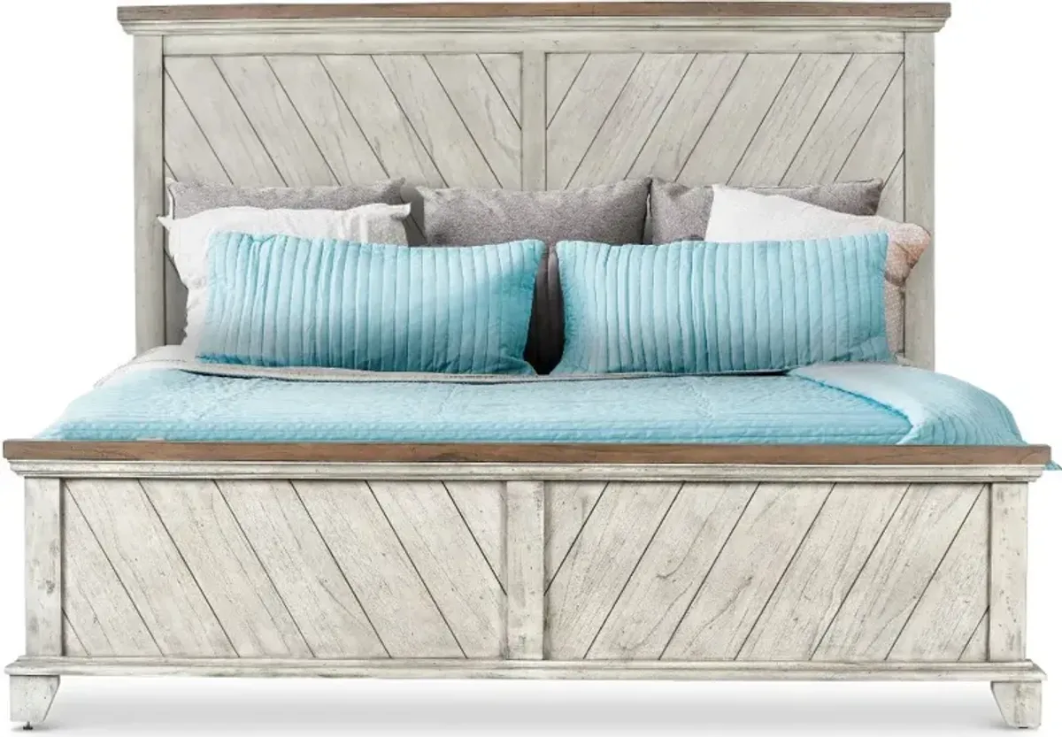 Bear Creek White King Bed