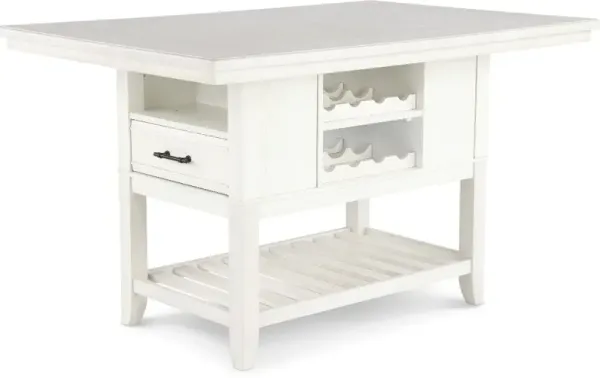 Willow White Counter Height Dining Table