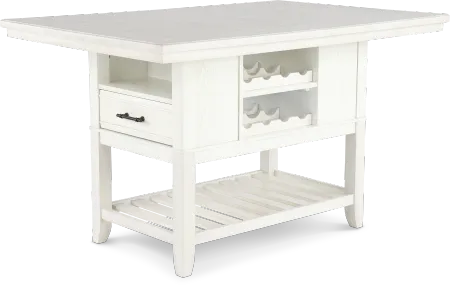 Willow White Counter Height Dining Table