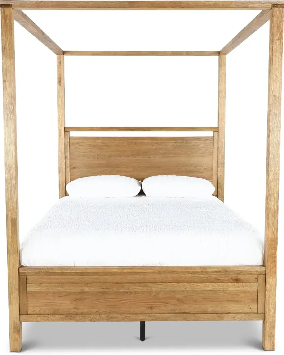 Boho Sandstone Tan Queen Canopy Bed