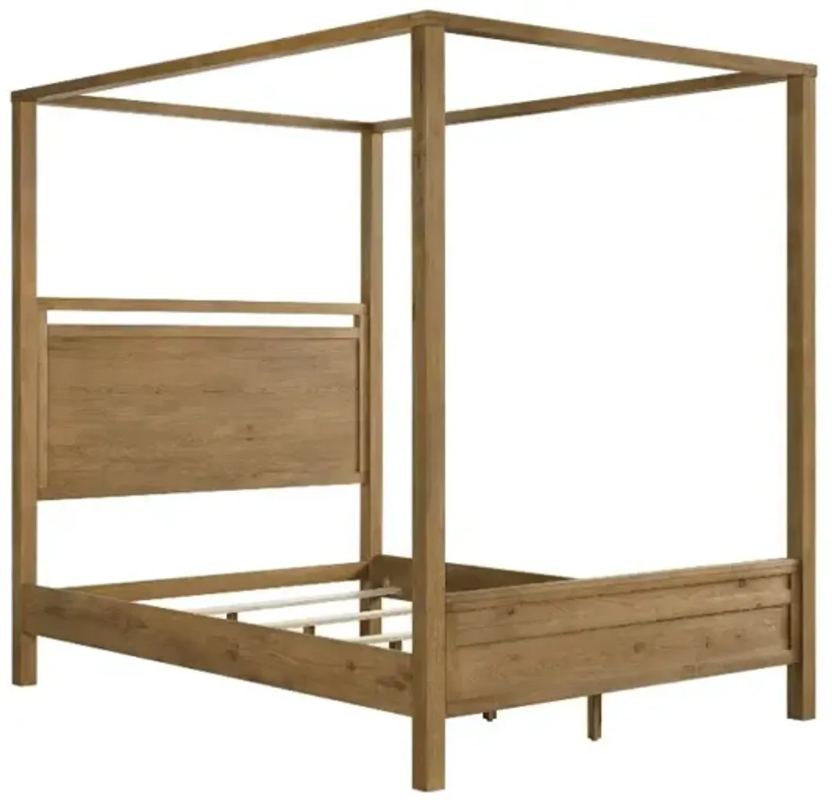 Boho Sandstone Tan King Canopy Bed