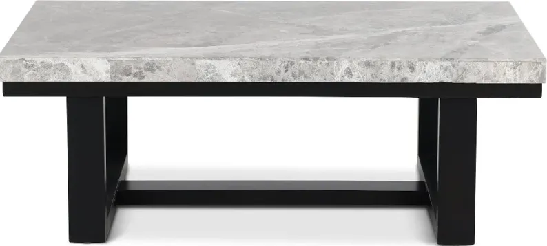 Luca Gray Marble Coffee Table