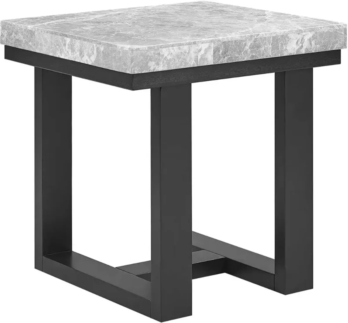 Luca Gray Marble End Table