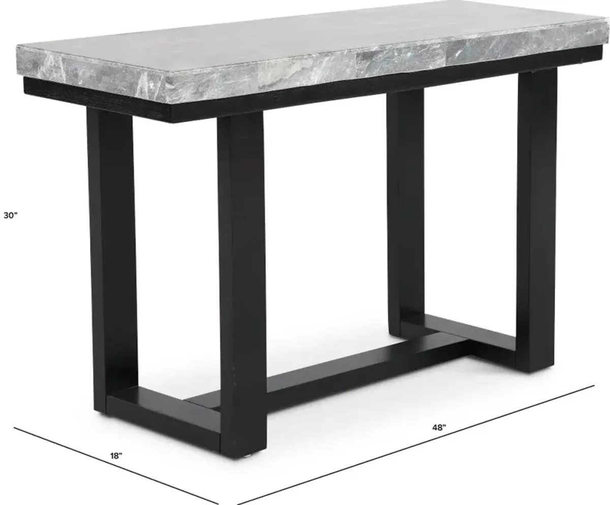 Luca Gray Marble Sofa Table