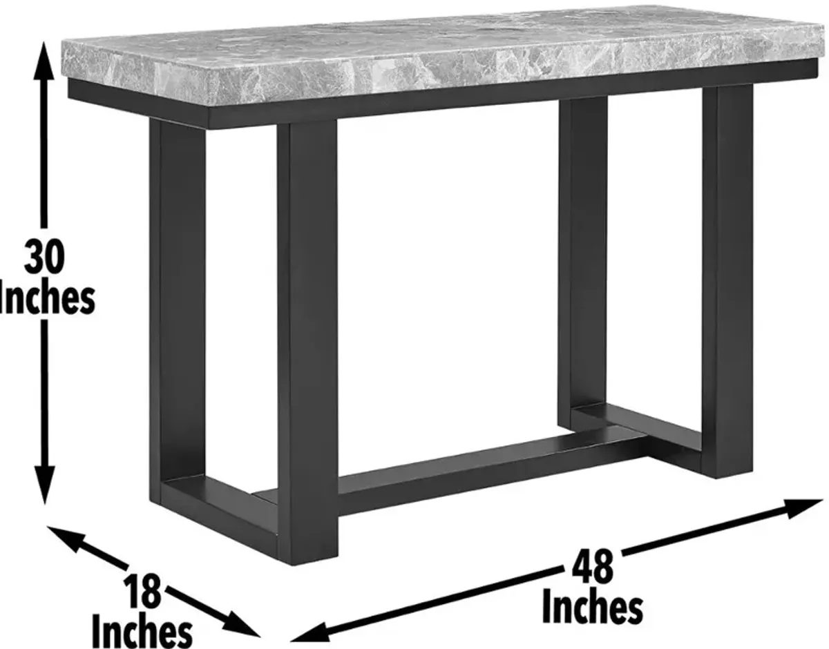 Luca Gray Marble Sofa Table