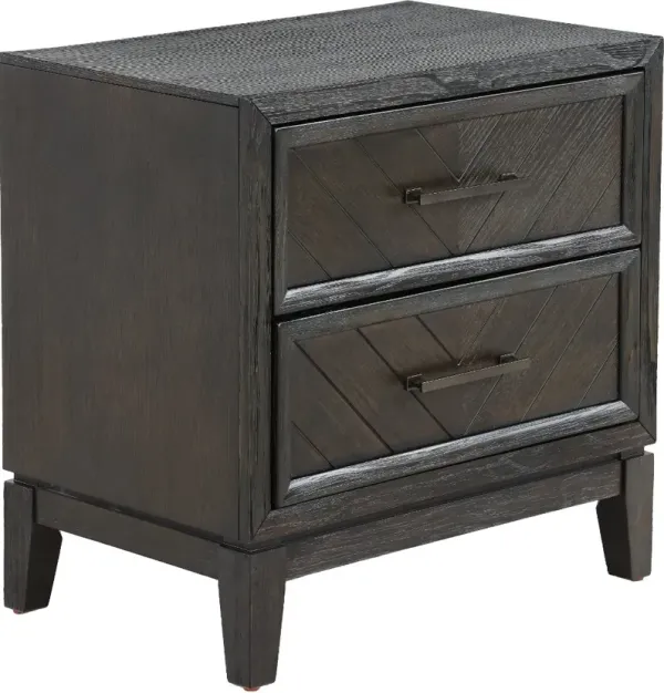 Burbank Black Nightstand