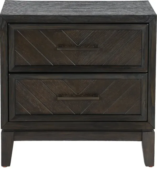 Burbank Black Nightstand