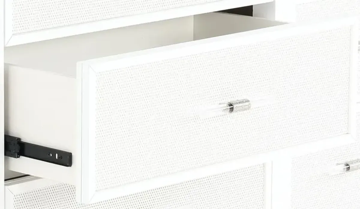 Celeste Sparkle White Dresser