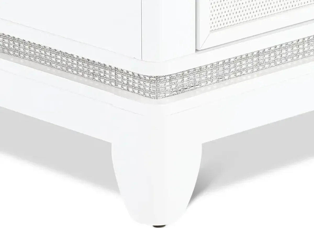 Celeste Sparkle White Dresser