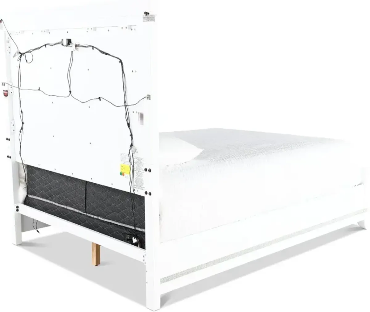 Celeste Sparkle White King Upholstered Bed