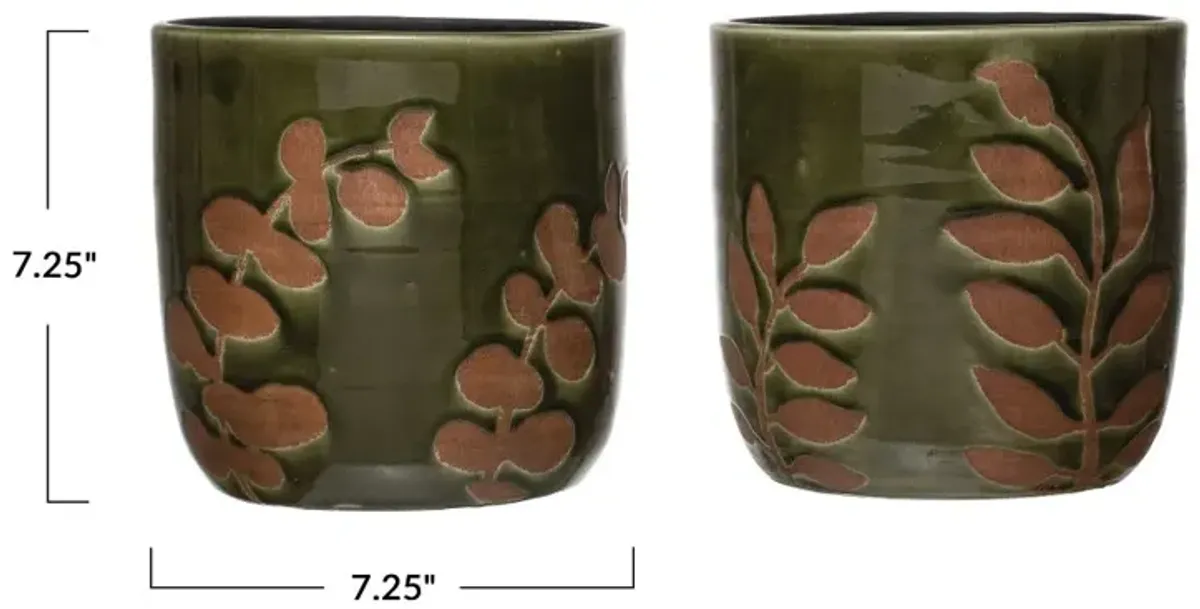 Terracotta Assorted Green Planter