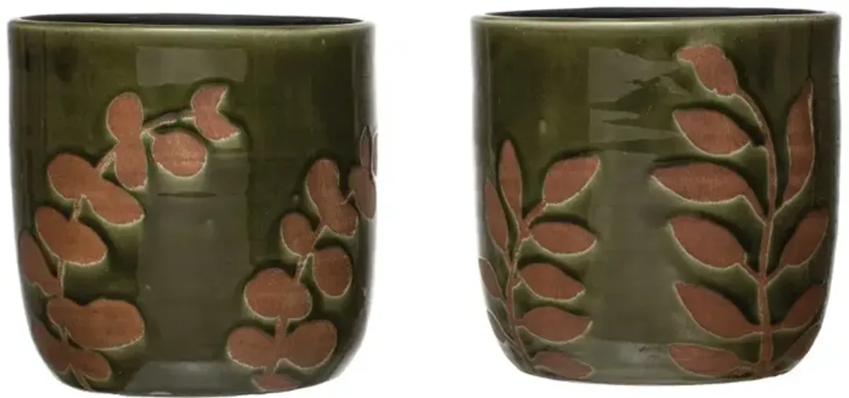 Terracotta Assorted Green Planter