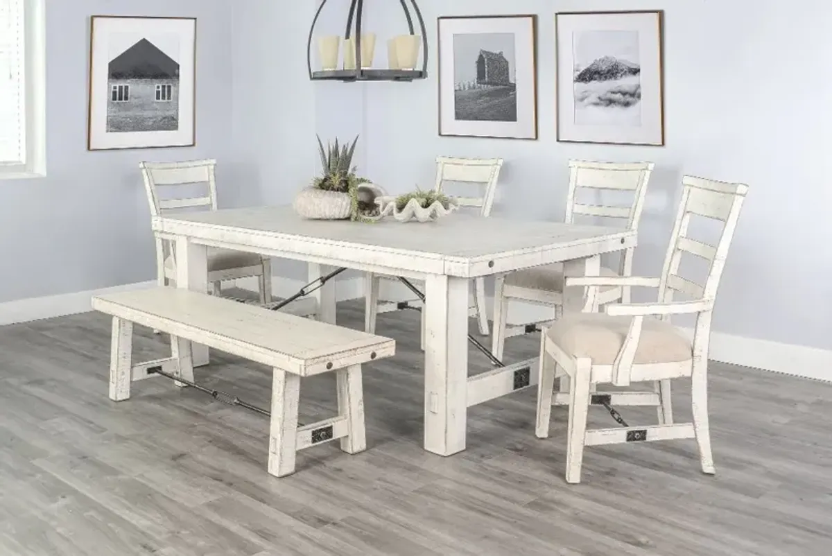 Marina White Sand Dining Arm Chair