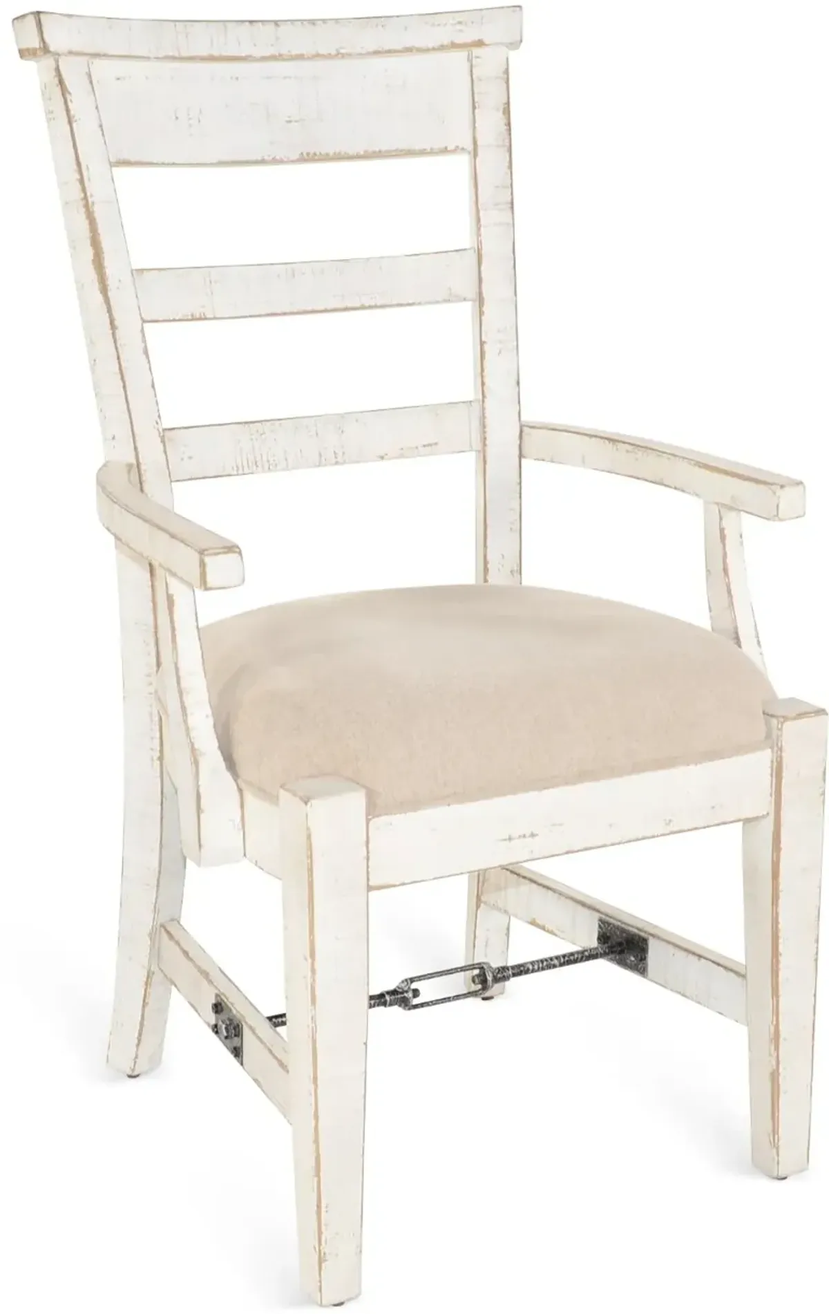 Marina White Sand Dining Arm Chair