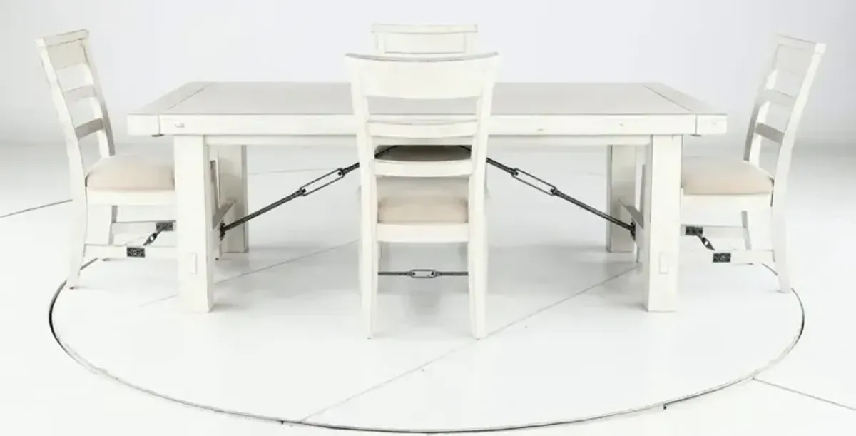 Marina White Sand 5 Piece Dining Set
