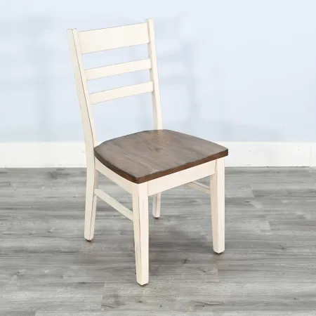 Cove White and Beige Dining Chair