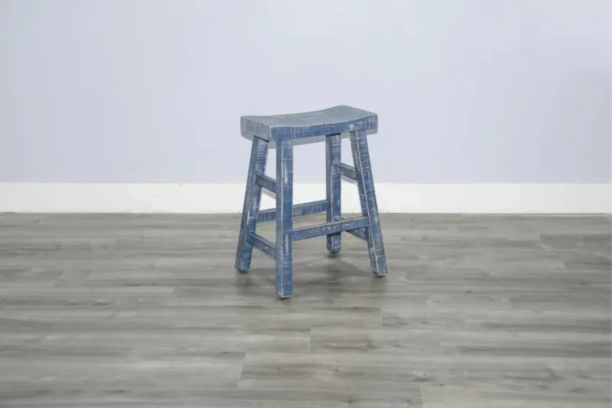 Beach Haven Blue Counter Height Stool