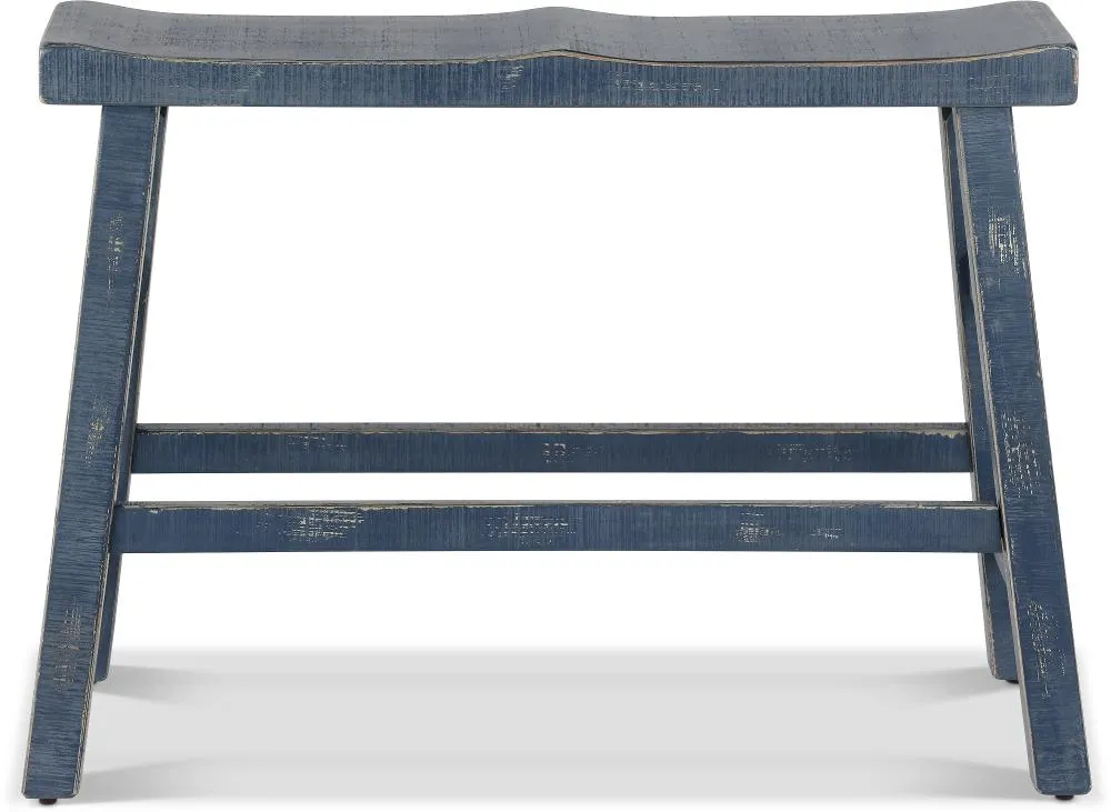 Beach Haven Blue Counter Height Dining Bench