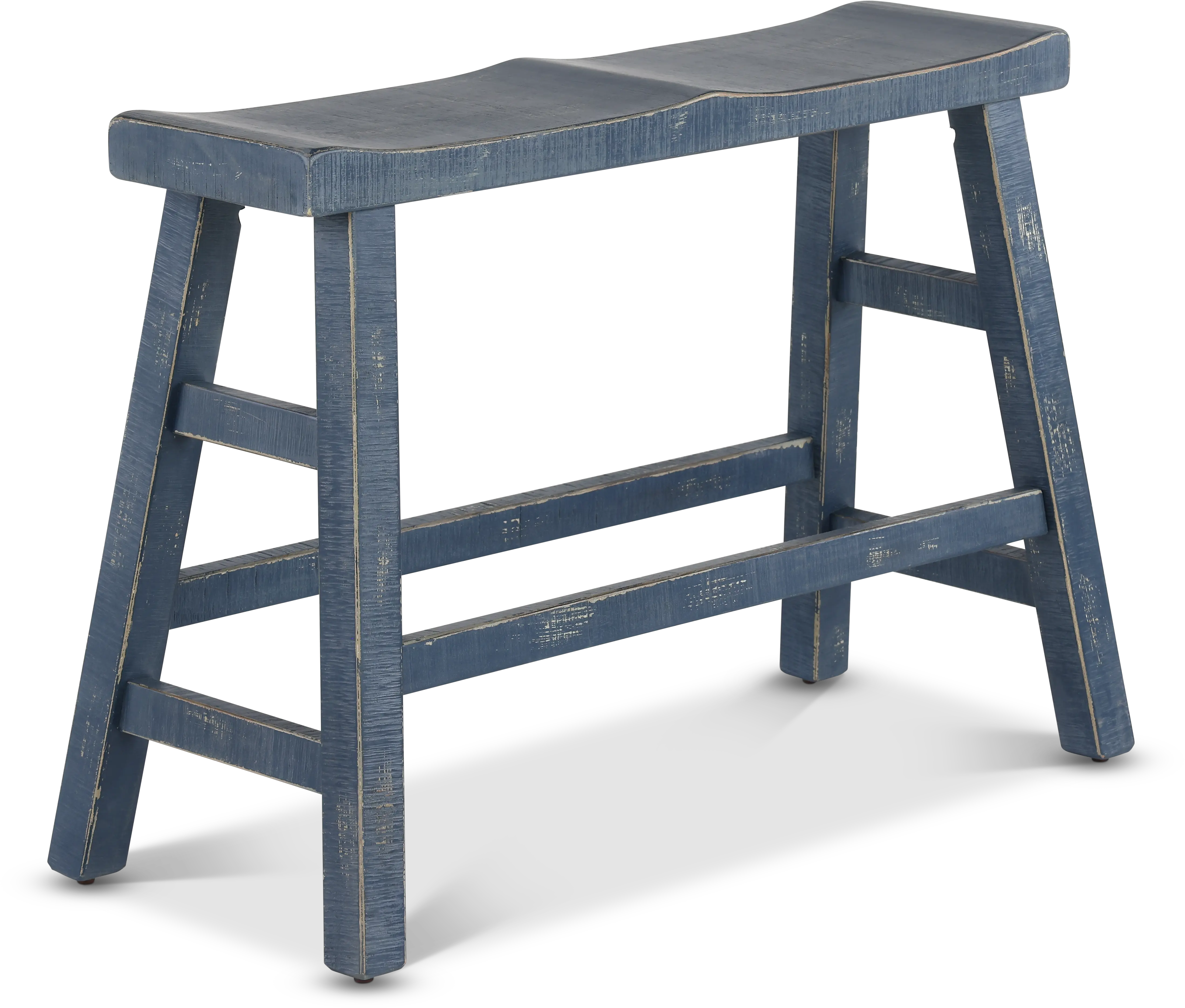 Beach Haven Blue Counter Height Dining Bench