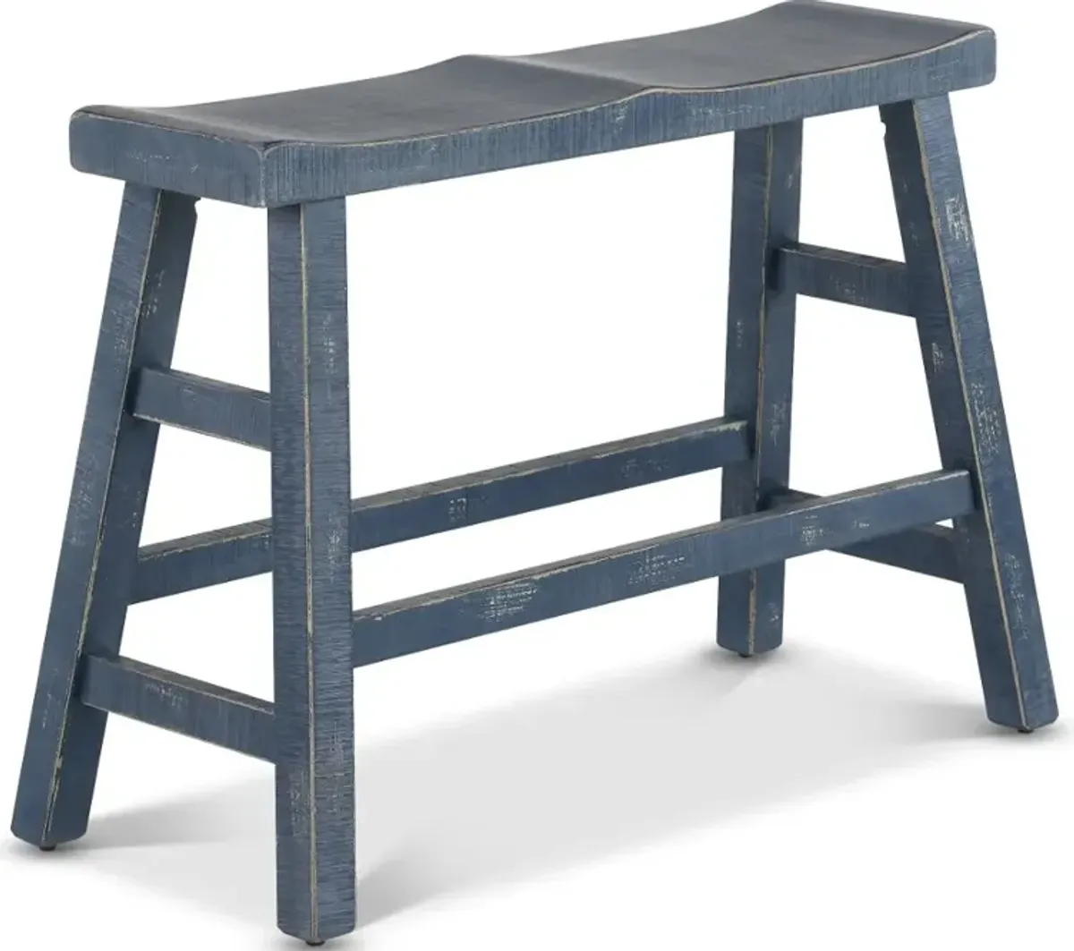 Beach Haven Blue Counter Height Dining Bench