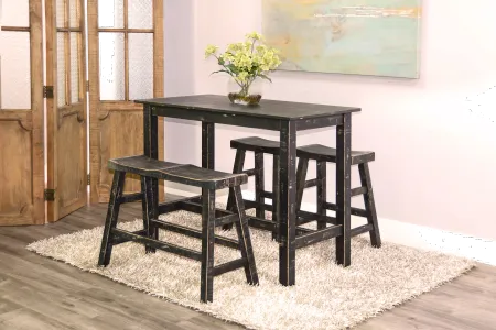 Beach Haven Black Counter Height Stool