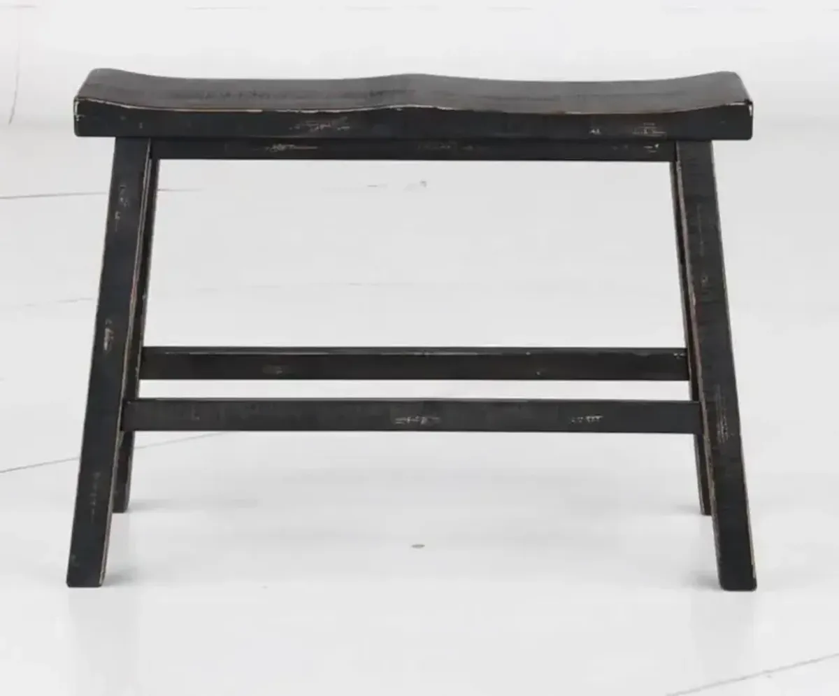 Beach Haven Black Counter Height Dining Bench