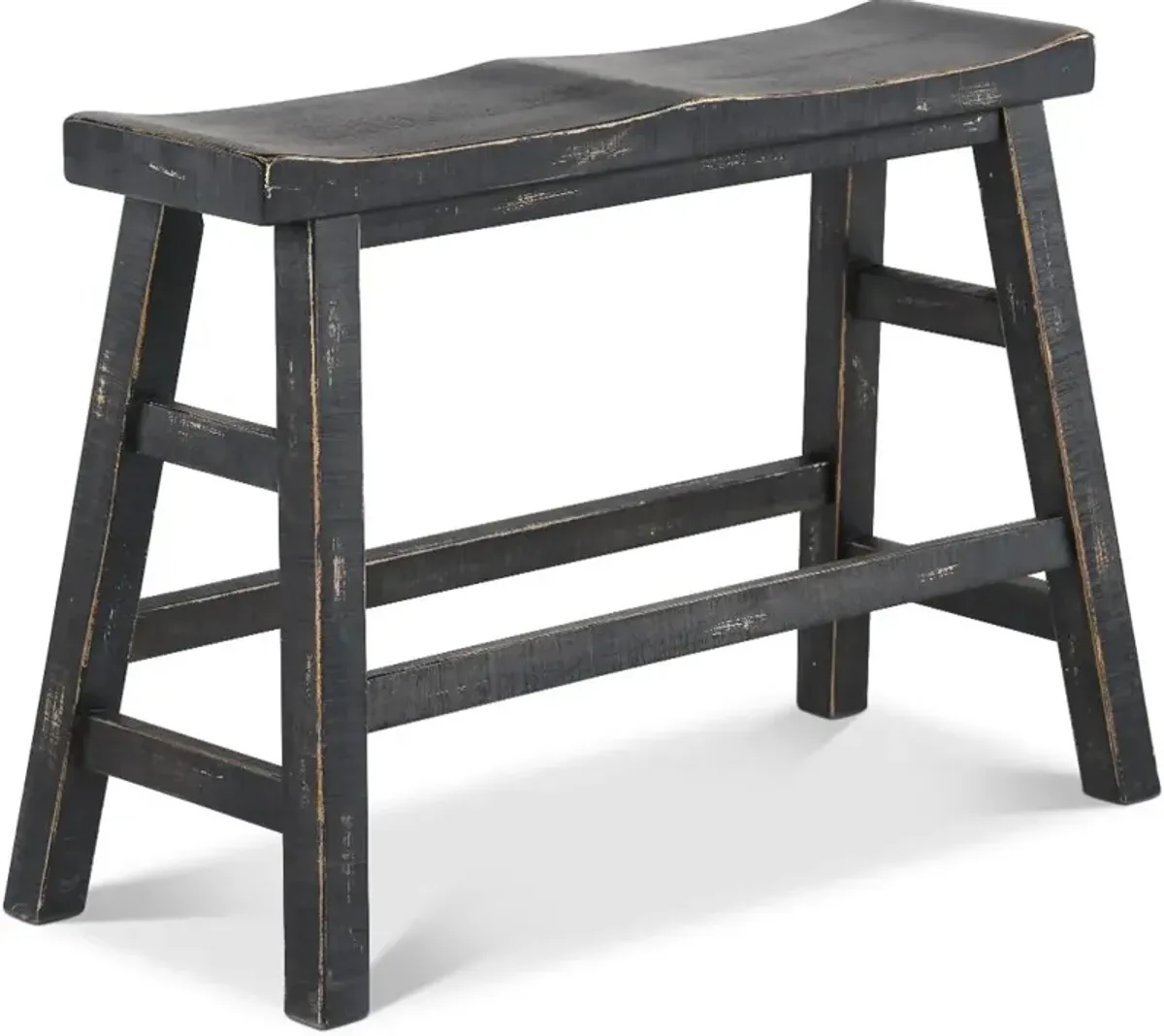 Beach Haven Black Counter Height Dining Bench