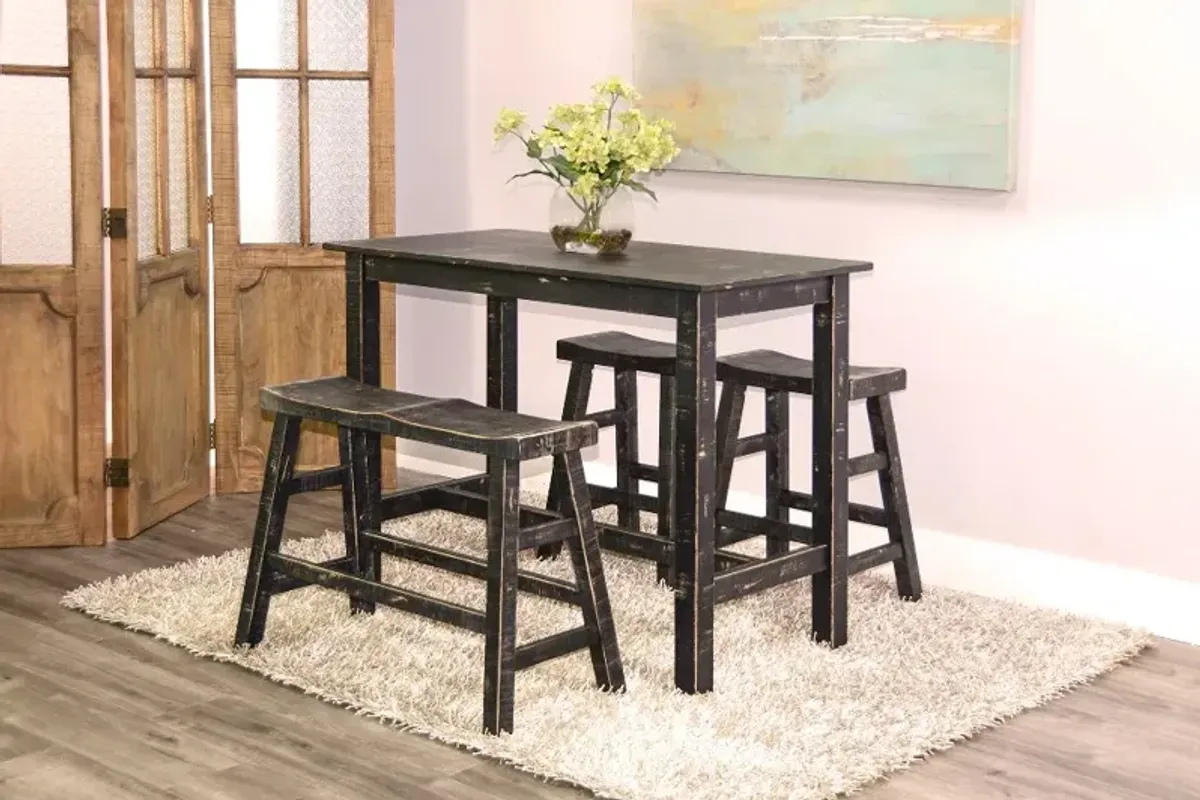 Beach Haven Black 4 Piece Counter Height Dining Set