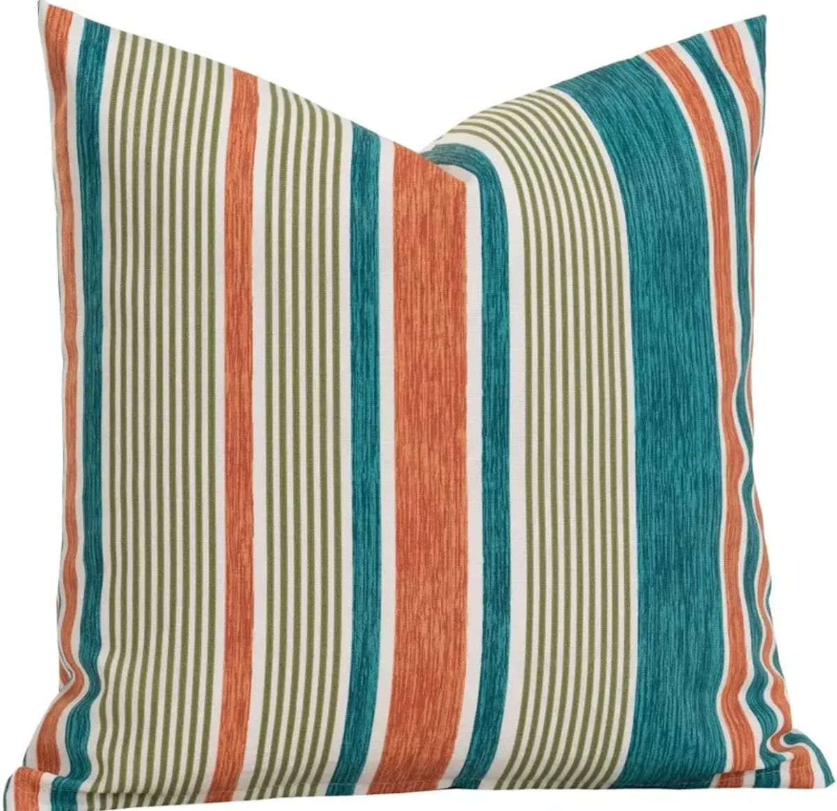 Bacall Orange, Turquoise and White Pillow