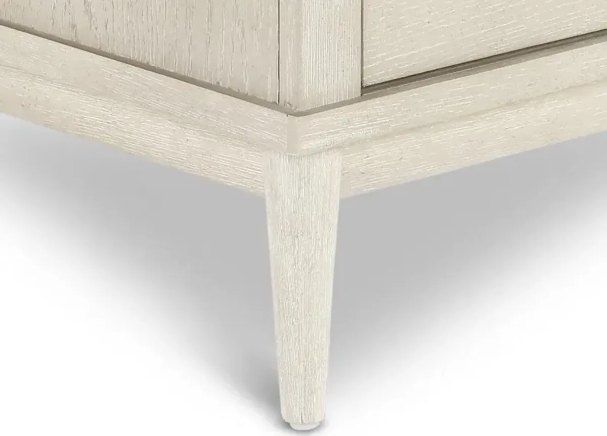 Coastal Farmhouse Gray Nightstand