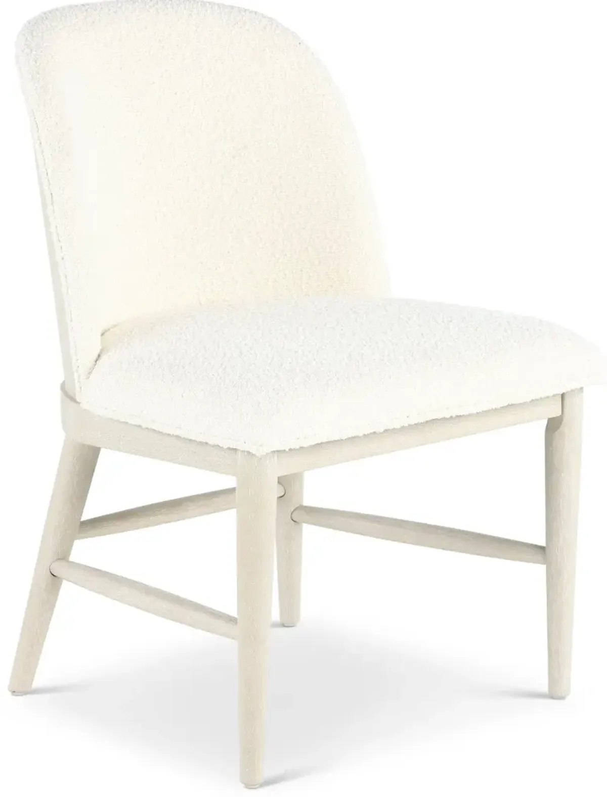 Coastal Farmhouse Gray Upholstered Dining Chair