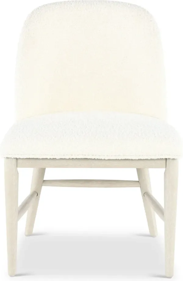Coastal Farmhouse Gray Upholstered Dining Chair