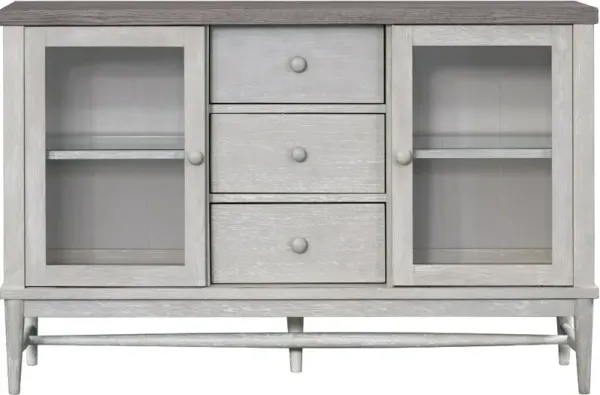 Coastal Farmhouse Gray Sideboard