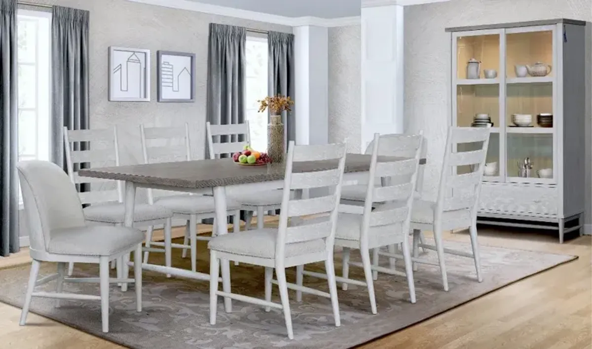 Coastal Farmhouse Gray 5 Piece Dining Set