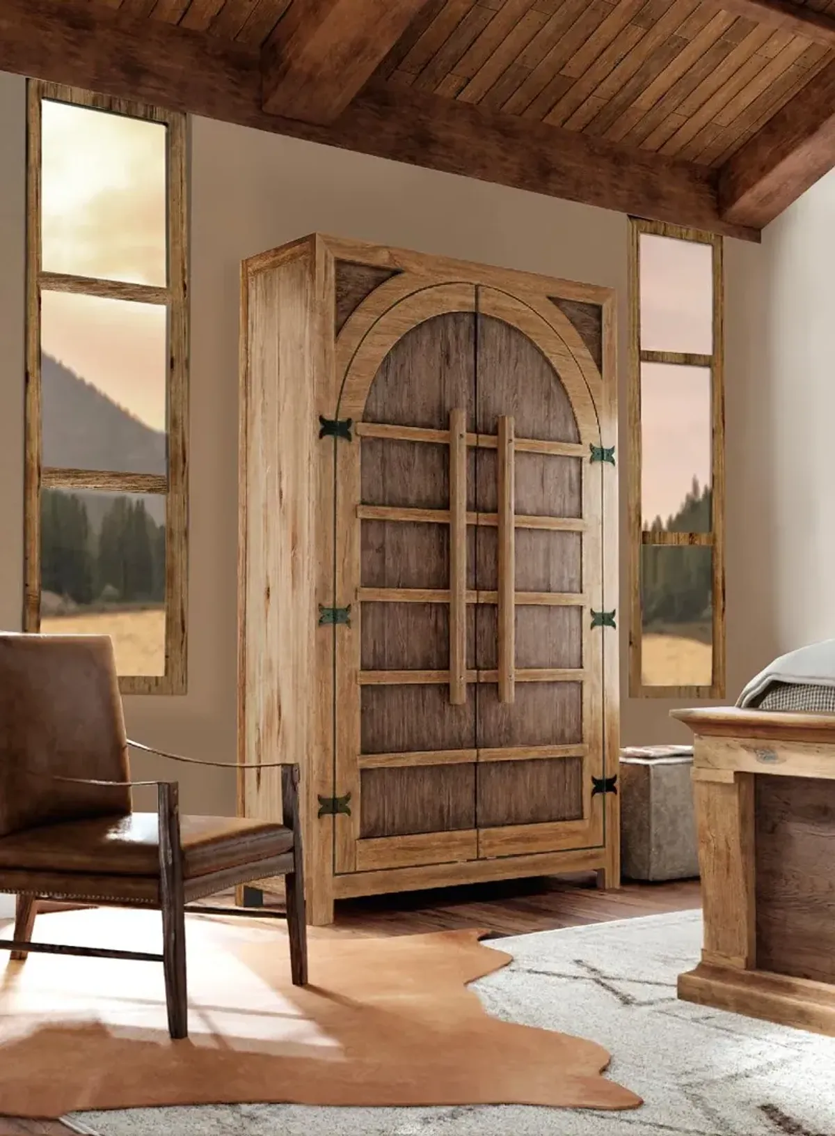 Big Sky Natural Armoire