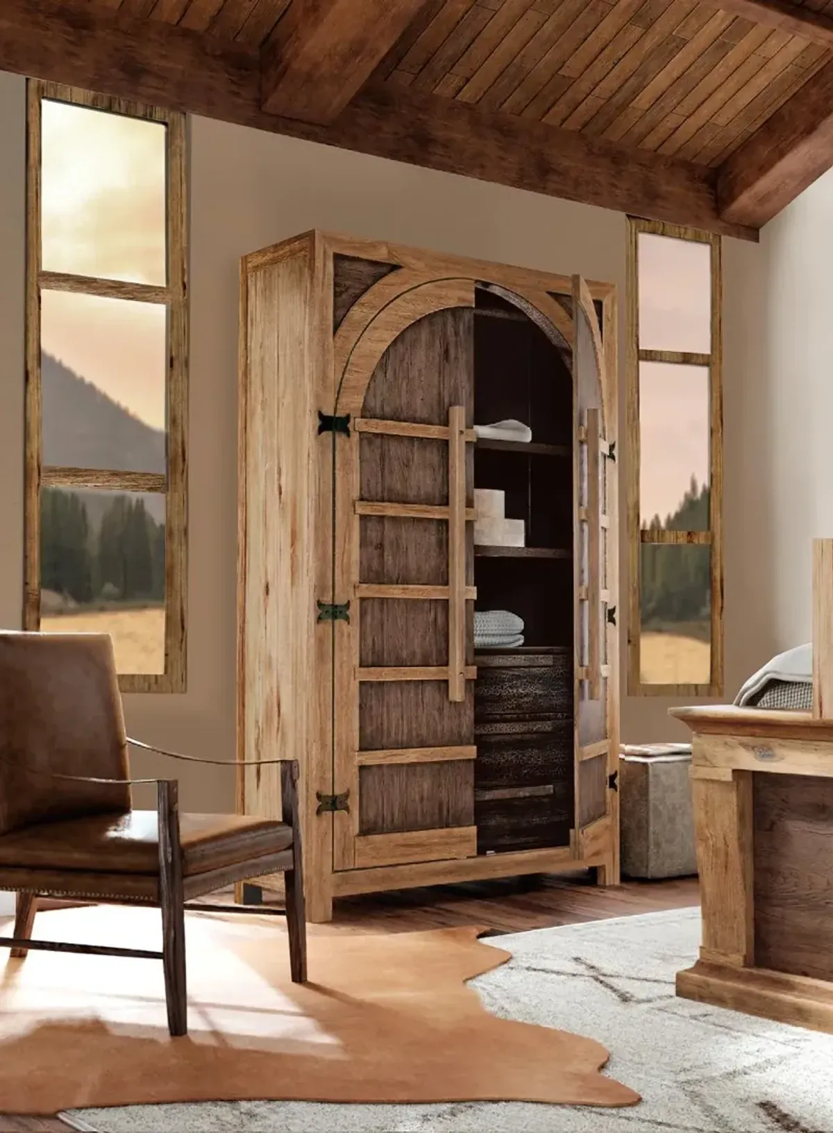 Big Sky Natural Armoire