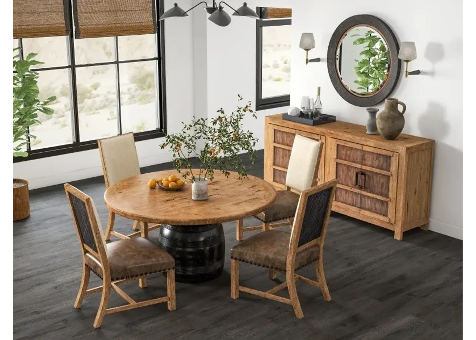 Big Sky Brown 5 Piece Dining Set