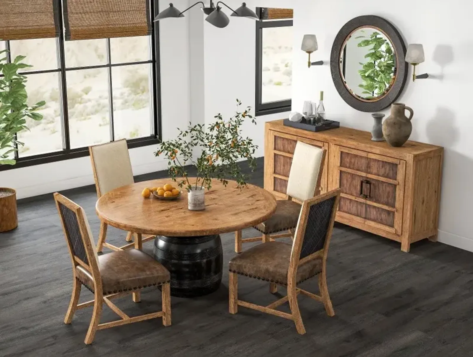 Big Sky Brown 5 Piece Dining Set