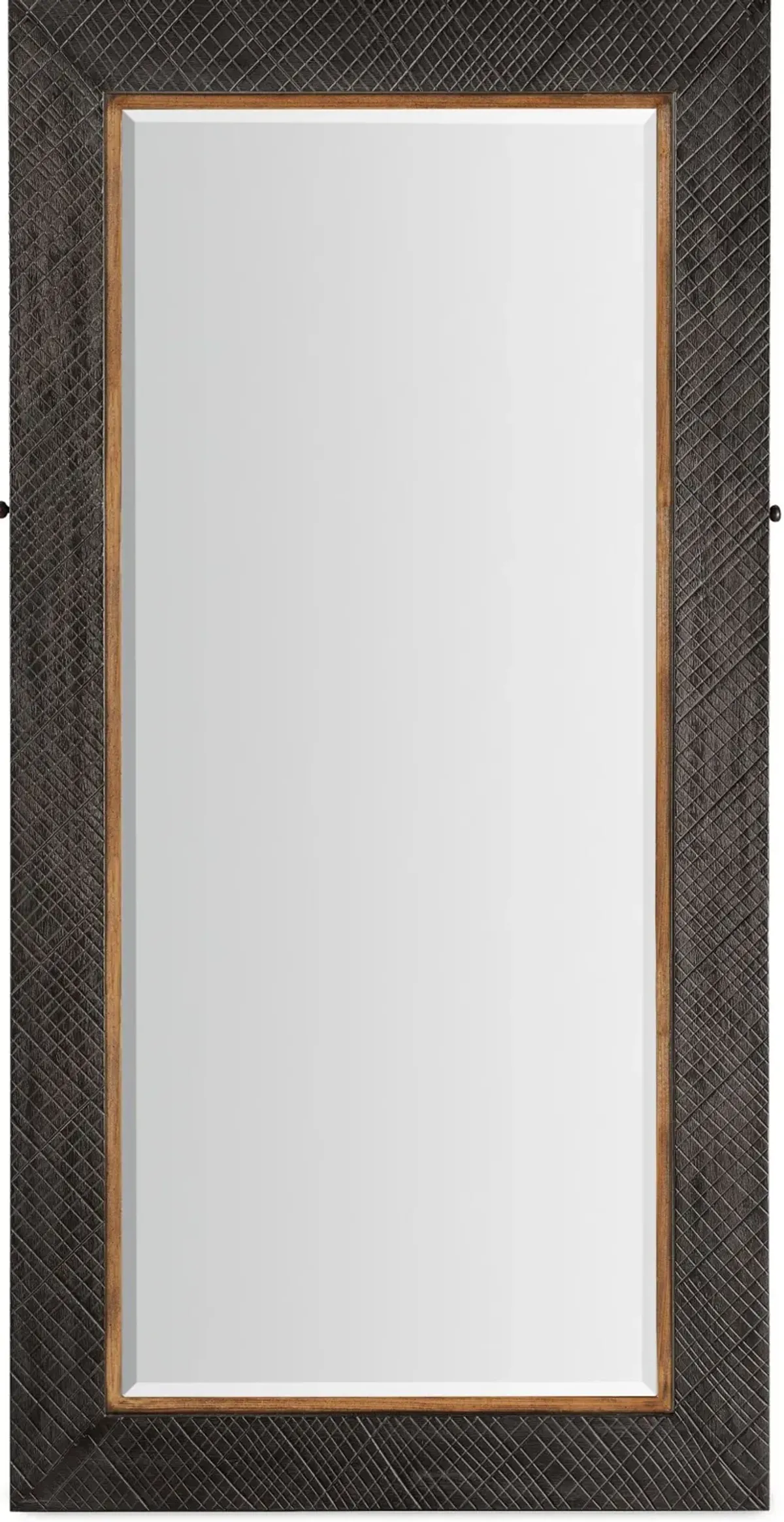 Big Sky Gray Floor Mirror with Jewelry Storage