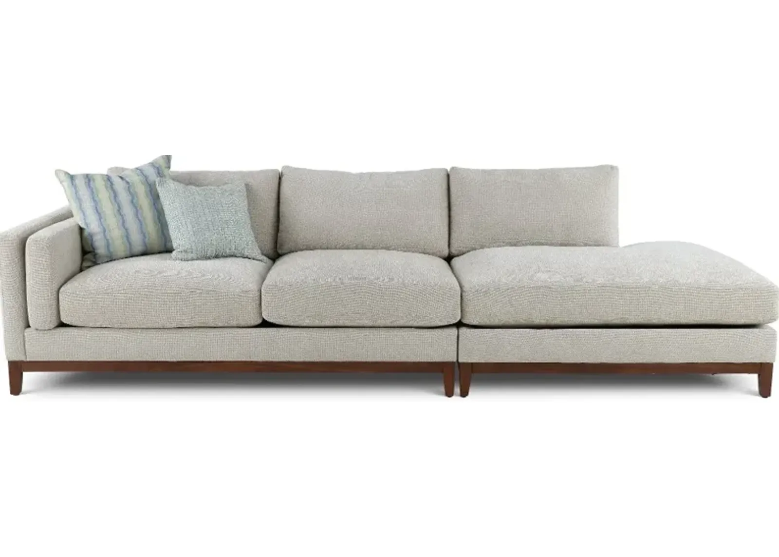 Kelsey Dove Beige 2 Piece Sectional