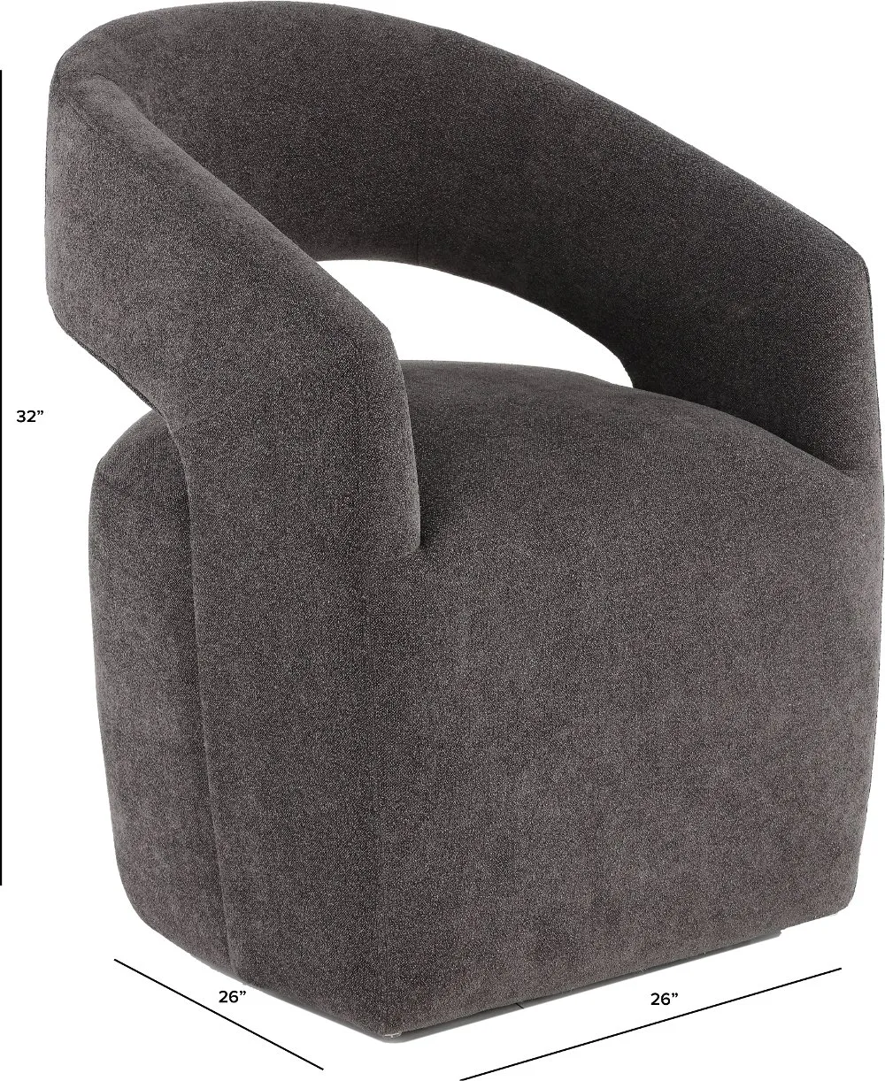 Elite Charcoal Upholstered Dining Chair