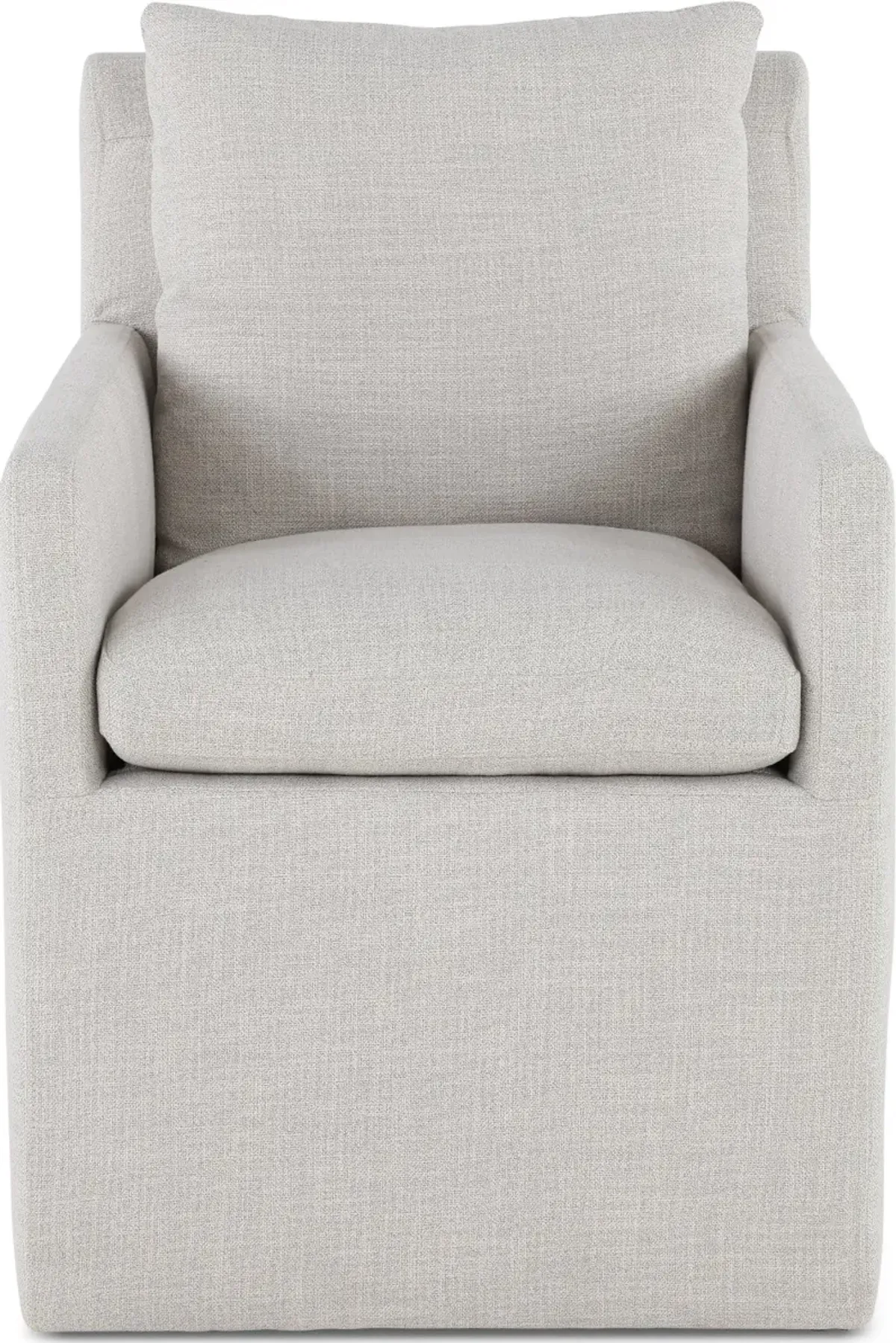 Effie Pale Gray Upholstered Dining Chair