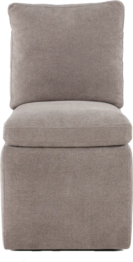 Elite Ash Gray Upholstered Dining Chair